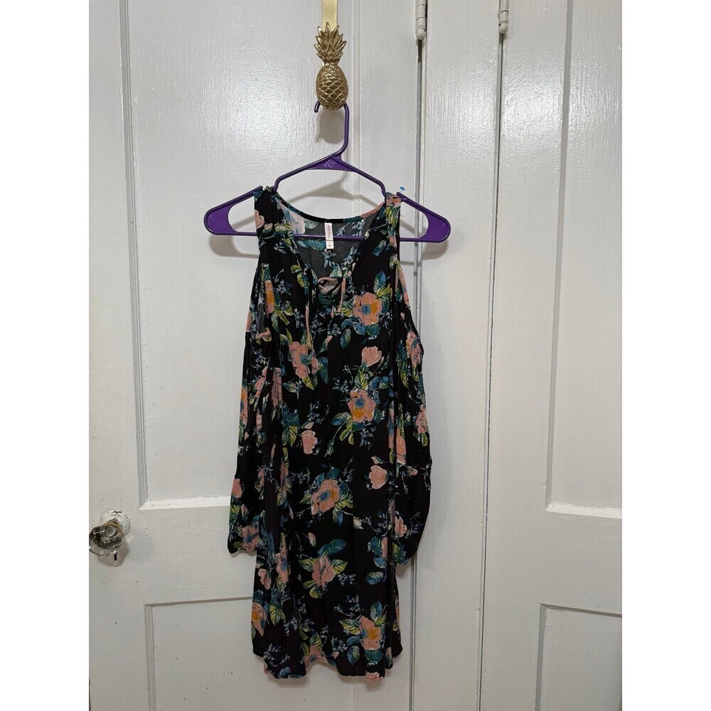 Xhilaration women size, large floral long sleeve dress